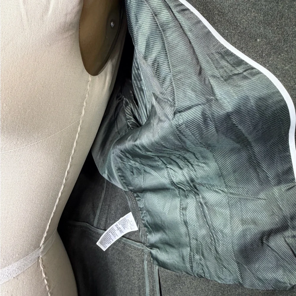 Banana Republic Double-Breasted Green Italian Wool Military Style Jacket‎